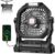 Camping Fan Rechargeable, 20000mAh Battery Powered Portable Fan with LED Light & Hook, 4-Speed 270° Adjustable, Camping Essentials for Tent, Travel, Car, Outdoor, Indoor, BBQ, Fishing, Jobsite