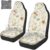Boho Car Seat Covers Cute – 2PCS Waterproof Front Seat Covers with Car Drying Towel, Airbag Compatible, Universal Fit for Most Vehicle Car Seat Protector for Women SUV Sedans Truck