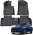 Auxko All Weather Floor Mats for 2025 2024-2022 Hyundai Tucson Gasoline TPE Liners Set Tucson Accessories All Season Guard Odorless Anti-Slip Floor Mats for 1st & 2nd Row