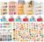 164pcs Miniature Supermarket Shelves Furniture Model 4 Layers Shelf Display Rack Doll House Accessory Storage Bookshelf Accessories Mini Locker Decor Food Drink Bottle Toy Cosplay Game Party