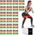 100 PCS Bulk Resistance Bands, Loop Exercise Bands Set for Gym Members Sports Class Students Gift, 5 Pieces Each Set with Storage Bag, Fitness Bands for Outdoor Home Gym Yoga Pilates