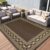 Outdoor Rug Waterproof for Patio Decor 9×12 Reversible Plastic Straw Carpet, Outside Camping Mats for Outdoor Decor, RV, Backyard, Deck, Balcony, Picnic, Brown & Coffee