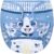 Littleforbig Washable Adjustable Reusable Waterproof Cloth Adult Diaper Wrap Cover- Little Blue M