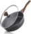 SENSARTE Nonstick Skillet, Deep Frying Pan 10/11/12-inch, Saute Pan with Lid, Stay-cool Handle, Healthy Stone Cookware Cooking Pan, Induction Compatible, PFOA Free (10-Inch/3.5QT)