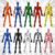 【Assembly Required】【Shoulder Armor Upgrade】 10pcs Lucky 13 Action Figures, Dummy Titan 13 Action Figures, Multi-Jointed Movable,with 3 Hand-Shapes, 4 Weapons (10PCS)