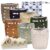 Nora’s Nursery Cloth Diapers 7 Pack with 7 Inserts & 1 Wet Bag – Waterproof Cover, Washable, Reusable & One Size Adjustable Pocket Diapers for Newborns and Toddlers – Down to Earth
