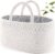 ABenkle Baby Diaper Caddy, Nursery Storage Bin and Car Organizer for Diapers and Baby Wipes, Cotton Rope Diaper Basket Caddy, Changing Table Diaper Storage Caddy