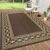 GarveeHome Large Outdoor Rug 9×18 Waterproof Reversible Mat Camping Rugs Indoor Outdoor Rugs Carpet with 4 Stakes & Portable Bag Plastic Straw Rug for Patio Deck Balcony Pool RV Camping, Brown