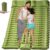 Sleeping Pad for Camping 2 Person, Backpacking Self Inflating Sleeping Pad Double 2 People Ultra Lightweight, Air Inflatable Foldable Camp Hiking Sleep Mat for Outdoor Tent 4 inch Thick, 78 x 55 inch