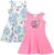 DREAMWORKS GABBY’S DOLLHOUSE Pandy Paws Kitty Fairy Girls 2 Pack Dresses Toddler to Big Kid