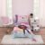 NoJo DreamWorks Gabby’s Dollhouse Dream It Up Multi-Colored Rainbow PJ Time 4 Piece Toddler Bed Set – Comforter, Fitted Bottom Sheet, Flat Top Sheet and Reversible Pillowcase
