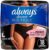 Always Discreet Boutique Incontinence and Postpartum Underwear for Women, Maximum Protection, L, Black, 18 Count (Packaging May Vary)