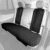 FH Group Car Seat Cushion Rear Set Black Faux Leather Automotive Seat Cushions – Universal Fit, Rear Car Seat Cushions With Non-slip Silicone Backing for SUV, Sedan, Van, Black – Rear Set