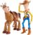 Mattel Disney Pixar Toy Story 4 Woody and Bullseye 2-Character Pack, Movie-inspired Relative-Scale for Storytelling Play