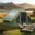 Inflatable Tent for Camping with Hand Pump Blow Up Tent Glamping 4 Season Air Tents, Easy Setup Waterproof Outdoor Oxford Army Green 4-6 Person House Breathable Large Luxury Tents