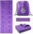 Foldable Yoga Mat for Women, Non Slip Exercise Mat for Home Gym, 5mm Travel Yoga Mats Set With Stretch Strap for Yoga Pilates and Fitness, 68″L x 24″W x 0.2 Inch Thick