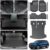 Floor Mats & Cargo Liners & Backrest Mat for 2025 2026 Chevy Equinox (Only Gas) & 2025 GMC Terrain, 4 Door Sill Guards, All Weather TPE Car Floor Mats, Trunk Liner for Chevrolet Equinox Accessories