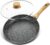 MICHELANGELO Non Stick Frying Pans – 12 Inch Nonstick Frying Pan with Glass Lid, Large Stone Fry Pan with Ergonomic Handle, Induction Compatible, Black