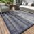 MontVoo Outdoor Rug Waterproof 5×8 ft Outdoor Carpet Patio Rug Mat Reversible RV Camping Rug Plastic Straw Outside Rug for Balcony Porch Deck Picnic Beach Modern Navy