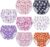8 Packs Reusable Plastic Training Underwear for Girls and Waterproof Diaper Cover for Rubber Pants Girls 5t