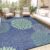 Ileading Reversible Outdoor Rug 8x10Ft Waterproof Patio Rug Carpet Portable Outdoor Plastic Straw Rug Large RV Camping Mat Rug for Patio, Clearance, Deck, Beach, Porch, Camping, Picnic, Colorful